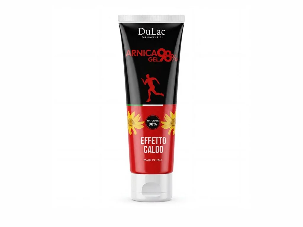 Arnica Gel 98% Effetto Caldo 100 ml DuLac — confezione fronte
