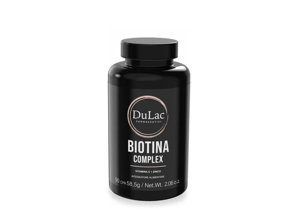 Biotina Integratore per Capelli e Pelle 90 Compresse DuLac — confezione fronte