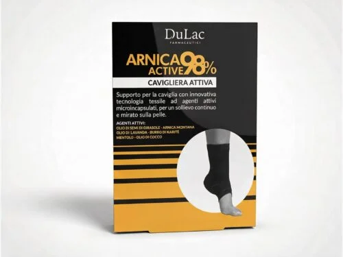 Cavigliera Attiva Arnica 98 DuLac — confezione fronte