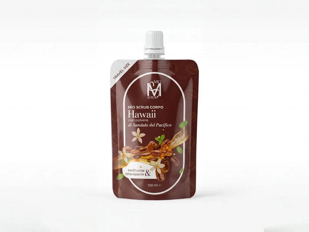 Scrub Corpo Hawaii – Tonificante e Rimpolpante DuLac — confezione fronte