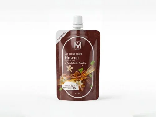 Scrub Corpo Hawaii – Tonificante e Rimpolpante DuLac — confezione fronte