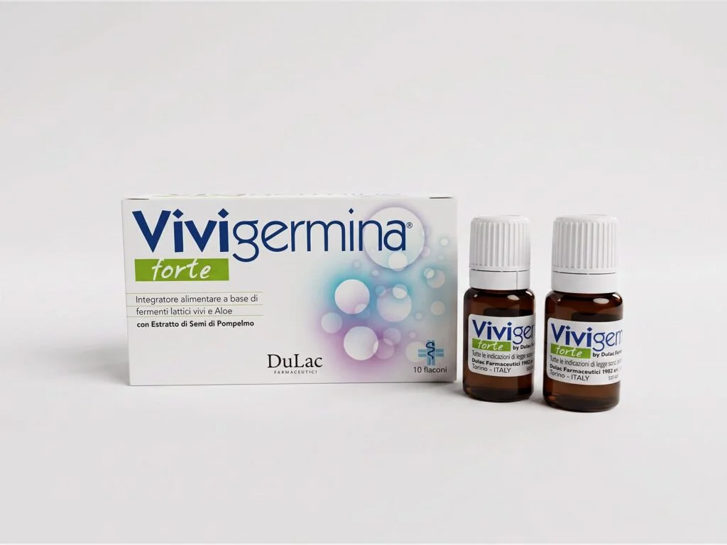 Vivigermina Forte – Fermenti Lattici 10 Flaconcini DuLac — confezione e prodotto
