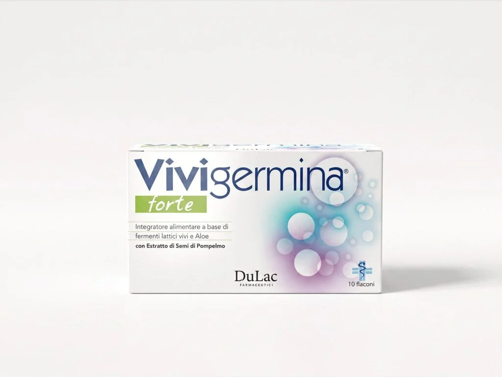 Vivigermina Forte – Fermenti Lattici 10 Flaconcini DuLac — confezione fronte