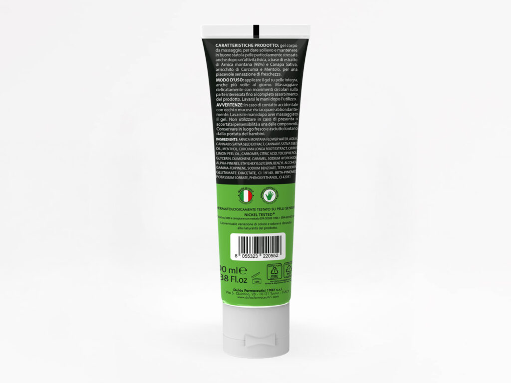 retro tubo arnica hemp dulac 100 ml